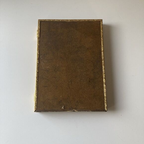 VTG Hollywood Regency MCM Gold Filigree Embossed Duo Picture Frame Ornate 7X5 - Picture 7 of 16